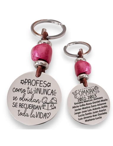 Llavero con frase (Profes como tú,...