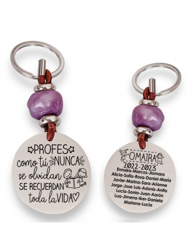 Llavero con frase (Profes como tú,...
