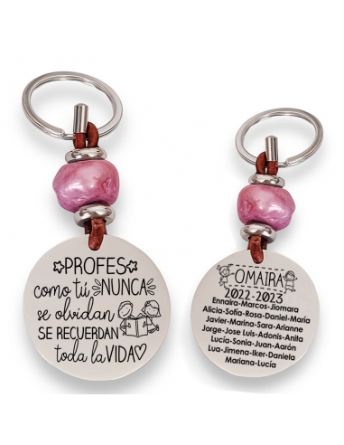 Llavero con frase (Profes como tú,...