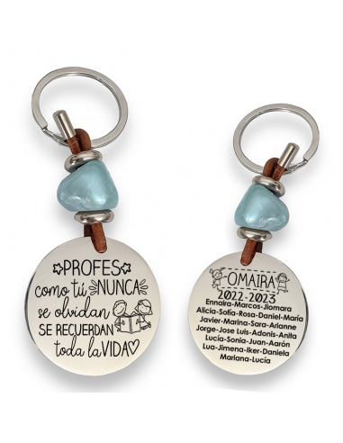 Llavero con frase (Profes como tú,...