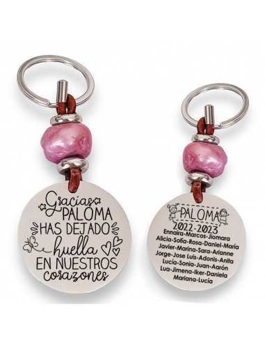 Llavero con frase (Gracias (Nombre)...