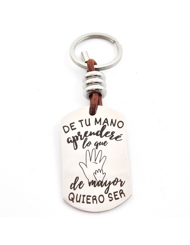 Llavero (Papá, de tu mano aprenderé...