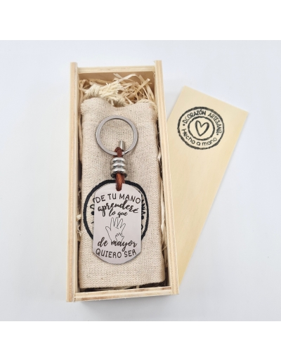 Llavero (Papá, de tu mano... 2