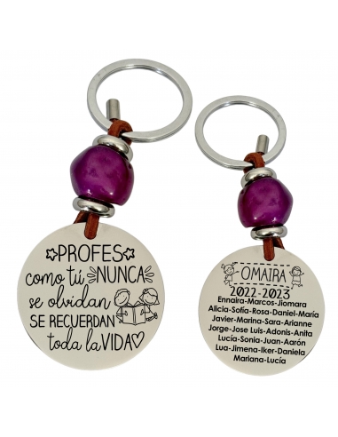 Llavero con frase (Profes como tú,...