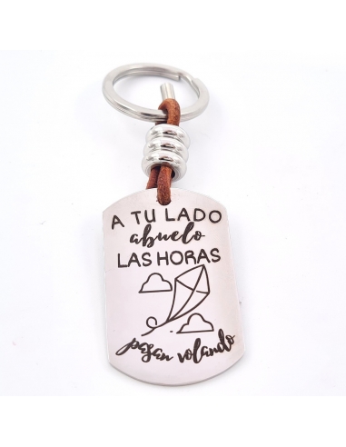 Llavero (A tu lado, abuelo, las horas...