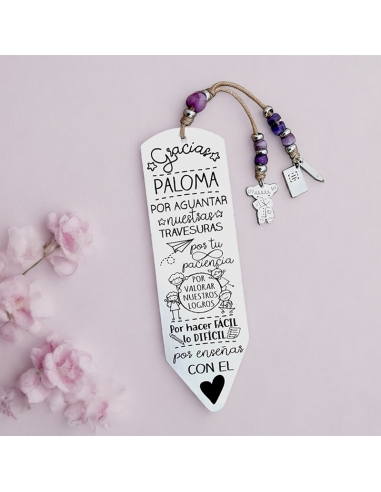 Marcapáginas LÁPIZ POPPY, con frase...