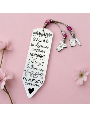 Marcapáginas LÁPIZ POPPY, con frase...