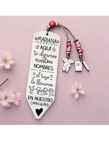 Marcapáginas LÁPIZ POPPY, con frase...