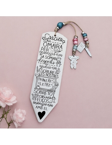 Marcapáginas LÁPIZ POPPY, con frase...