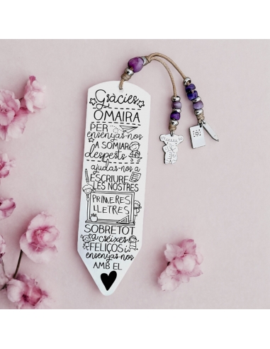 Marcapáginas LÁPIZ POPPY, con frase...