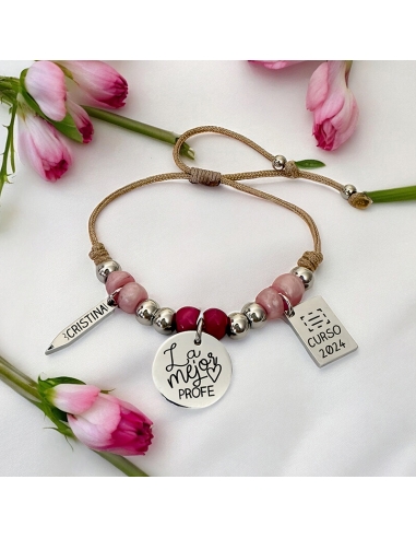 Pulsera con frase (LA MEJOR PROFE)...