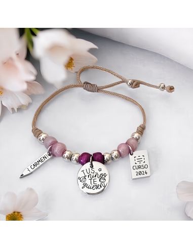 Pulsera con frase (TUS NIÑOS TE...