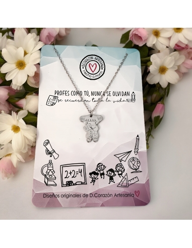 Collar Modelo LOLA PROFESORA de acero...