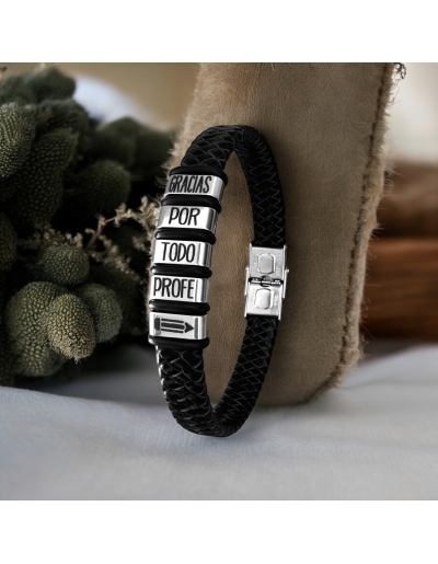 Pulsera con frase, (Gracias...