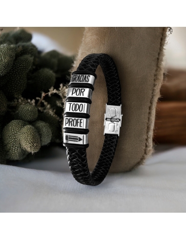 Pulsera con frase, (Gracias por todo...