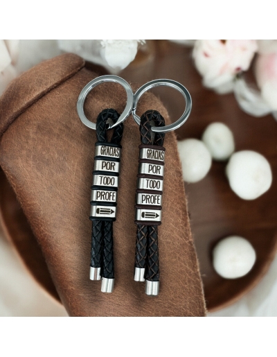 Llavero con frase, (Gracias...