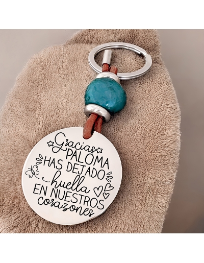 Llavero con frase (Gracias...
