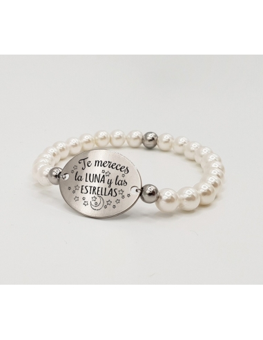 Pulsera ORIGEN, con frase (Te mereces...
