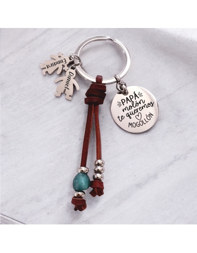 Llavero con frase (Papá... 2