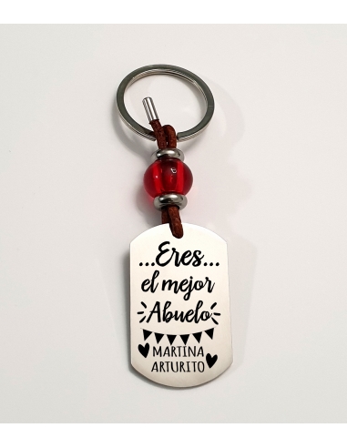 Llavero AMAPOLA, frase (Eres el mejor...