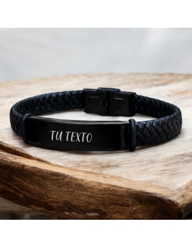 Pulsera modelo BLACK DANIELS de cuero...