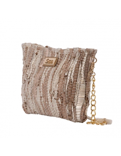 Bolso Clutch trenzado, Simó...