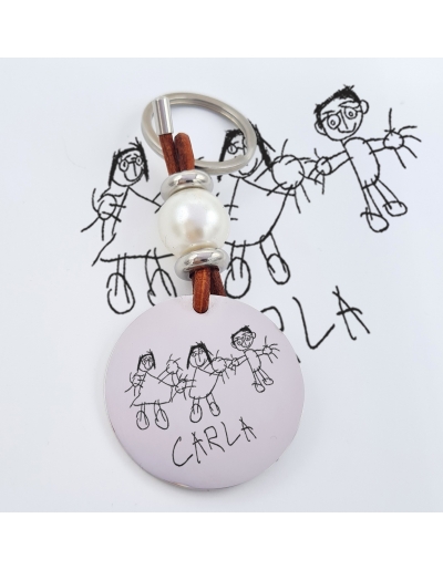 Llavero PERLI, con dibujo...