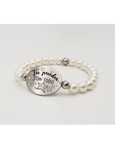 Pulsera ORIGEN, con frase (Tu puedes...