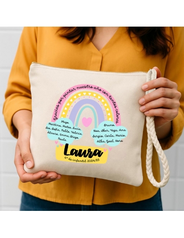 Neceser arcoíris personalizado con el...