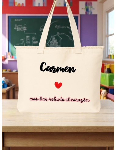 Bolsa fleco personalizado con el...