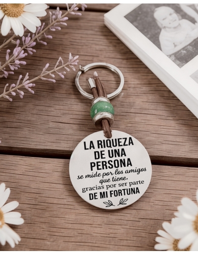 Llavero “La riqueza de una...