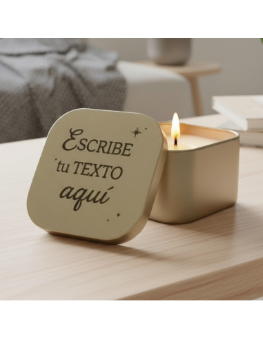 Diseñamos la vela con tu frase,...