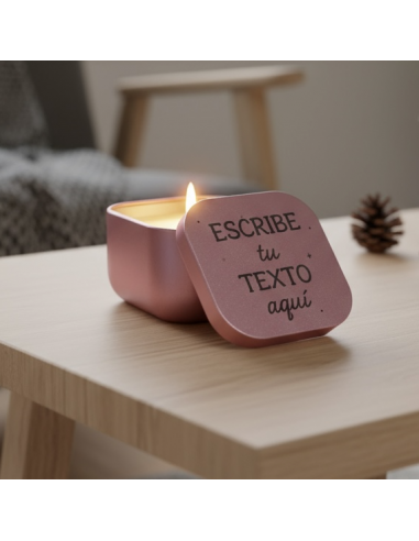 Diseñamos la vela con tu frase,...