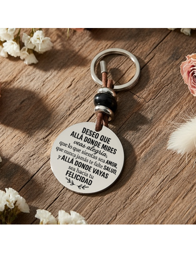 Llavero “Deseo que allá...