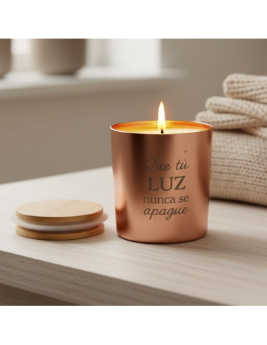 Velas de vaso con nuestras 4...