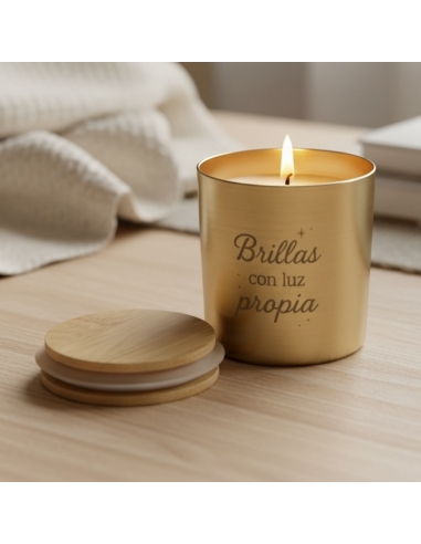 Velas de vaso con nuestras 4...