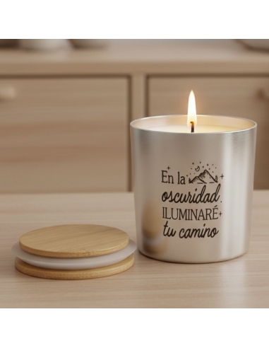 Velas de vaso con nuestras 4...