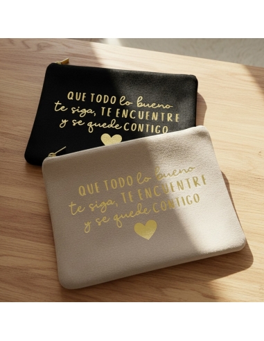 Neceser suave y cómodo con frase (que...
