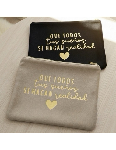 Neceser suave y cómodo con frase (que...