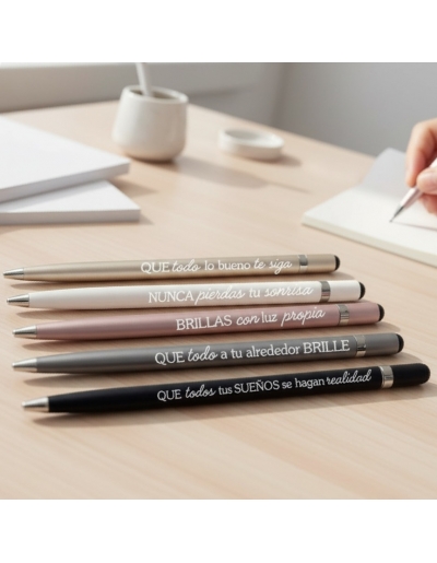 Bolígrafo metálico con...