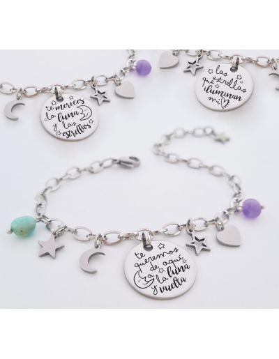 Pulsera con frases bonitas,...