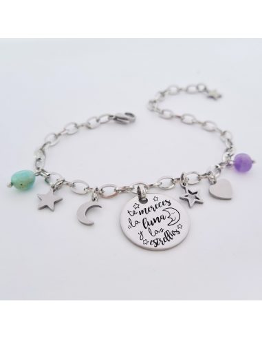 Pulsera con frases bonitas, modelo...